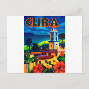 Carte Postale Voyage vintage à Cuba