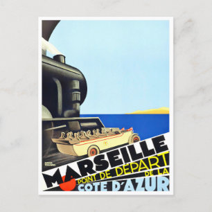 Carte Postale Voyage vintage à Marseille France