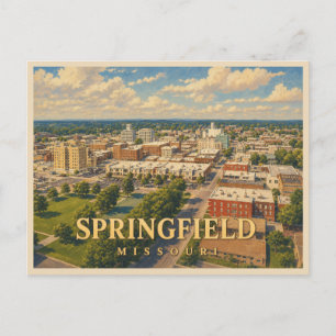 Carte Postale Voyage vintage à Springfield Missouri
