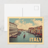 Carte Postale Voyage vintage à Venise (Devant / Derrière)