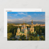 Carte Postale voyage vintage Almaty Kazakhstan ville vacances (Devant / Derrière)