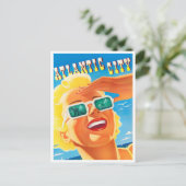 Carte postale voyage vintage Atlantic City (Debout devant)