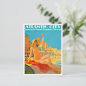 Carte postale voyage vintage Atlantic City (Debout devant)