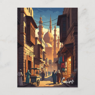 Carte Postale Voyage vintage au Caire en Egypte