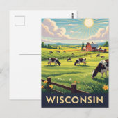 Carte Postale Voyage vintage au Wisconsin (Devant / Derrière)