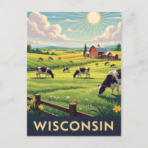 Carte Postale Voyage vintage au Wisconsin