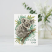 Carte Postale Voyage vintage Australie Koala (Debout devant)