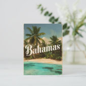 Carte Postale Voyage vintage Bahamas (Debout devant)