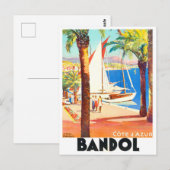 Carte Postale Voyage vintage Bandol France (Devant / Derrière)