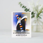 Carte Postale Voyage vintage Barcelone Espagne (Debout devant)