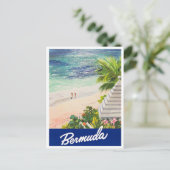 Carte postale voyage vintage Bermudes (Debout devant)