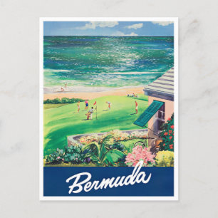 Carte postale voyage vintage Bermudes