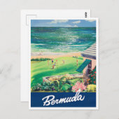 Carte postale voyage vintage Bermudes (Devant / Derrière)