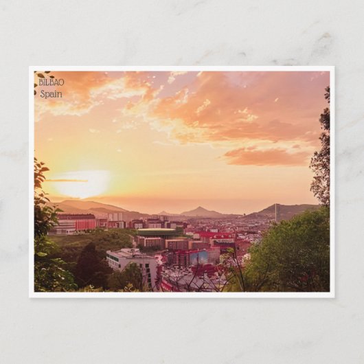 Carte Postale voyage vintage Bilbao Espagne Guggenheim ville (Devant)