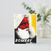 Carte postale voyage vintage Bombay India (Debout devant)
