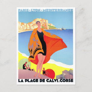 Carte Postale Voyage vintage Calvi France