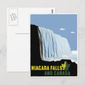 Carte Postale Voyage vintage Canada et Niagara Falls (Devant / Derrière)