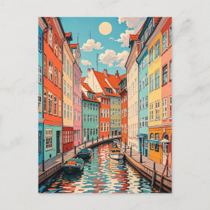 Carte Postale Voyage vintage Copenhague Danemark