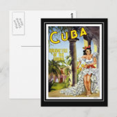 Carte postale Voyage Vintage Cuba (Devant / Derrière)