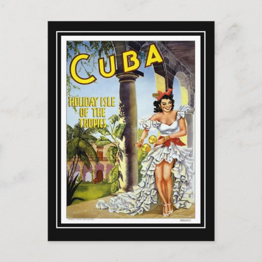 Carte postale Voyage Vintage Cuba (Devant)