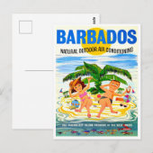 Carte postale voyage vintage de Barbade (Devant / Derrière)