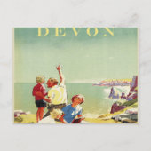 Carte Postale Voyage vintage de Devon (Devant)