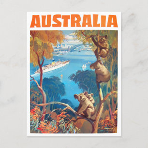 Carte Postale Voyage vintage en Australie