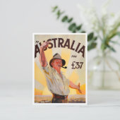 Carte Postale Voyage vintage en Australie (Debout devant)