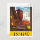 Carte Postale Voyage vintage en Espagne (Devant / Derrière)