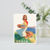 Carte Postale Voyage vintage en Espagne (Debout devant)