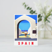 Carte Postale Voyage vintage en Espagne (Debout devant)