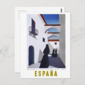 Carte Postale Voyage vintage en Espagne (Devant / Derrière)