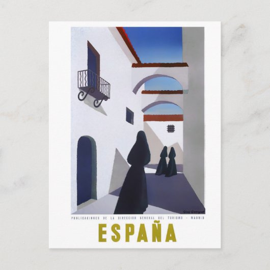 Carte Postale Voyage vintage en Espagne (Devant)