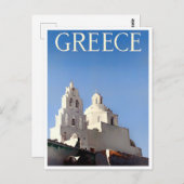 Carte postale Voyage vintage en Grèce (Devant / Derrière)