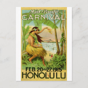 Carte Postale Voyage vintage en Hawaï