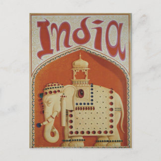 Carte Postale Voyage vintage en Inde