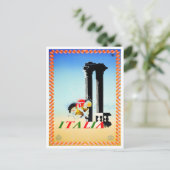 Carte Postale Voyage vintage en Italie (Debout devant)