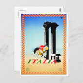 Carte Postale Voyage vintage en Italie (Devant / Derrière)