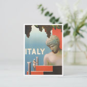Carte Postale Voyage vintage en Italie (Debout devant)