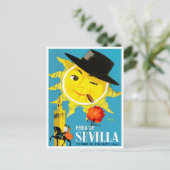 Carte Postale Voyage vintage Feria de Sevilla 1965 (Debout devant)