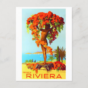 Carte Postale Voyage vintage France Riviera