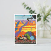 Carte postale voyage vintage Grand Canyon (Debout devant)