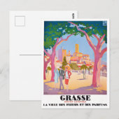 Carte Postale Voyage vintage Grasse France (Devant / Derrière)