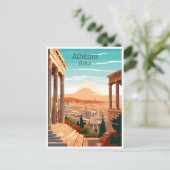 Carte Postale voyage vintage Grèce Athenes Grèce tourisme (Debout devant)