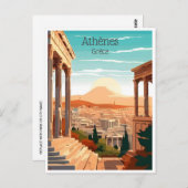 Carte Postale voyage vintage Grèce Athenes Grèce tourisme (Devant / Derrière)