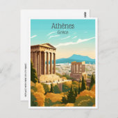 Carte Postale voyage vintage Grèce Athenes Grèce tourisme (Devant / Derrière)