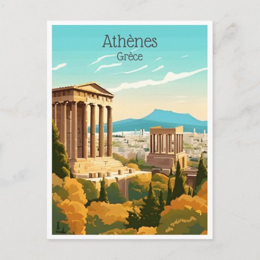 Carte Postale voyage vintage Grèce Athenes Grèce tourisme (Devant)
