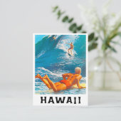 Carte postale voyage vintage Hawaii (Debout devant)