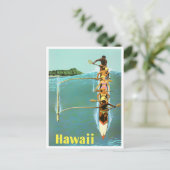Carte postale voyage vintage Hawaii (Debout devant)