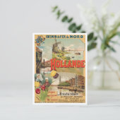Carte postale voyage vintage Holland (Debout devant)